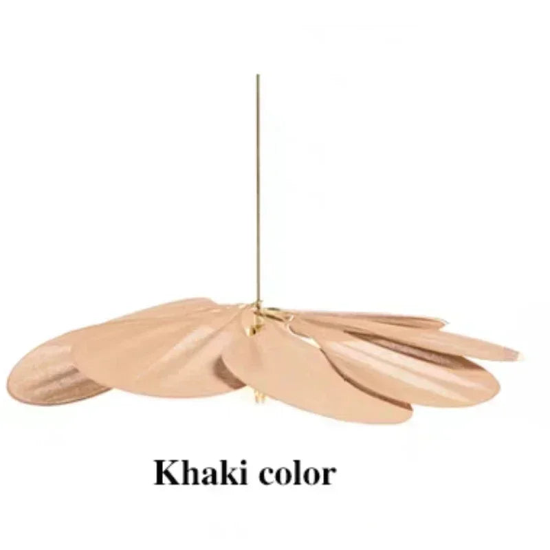 Colorful Petal Fabric Art Pendant Light - Modern Floral Chandelier Ceiling Hanging Lamp Fixture for Dining Room Table, Living Room, Cafe & Bar