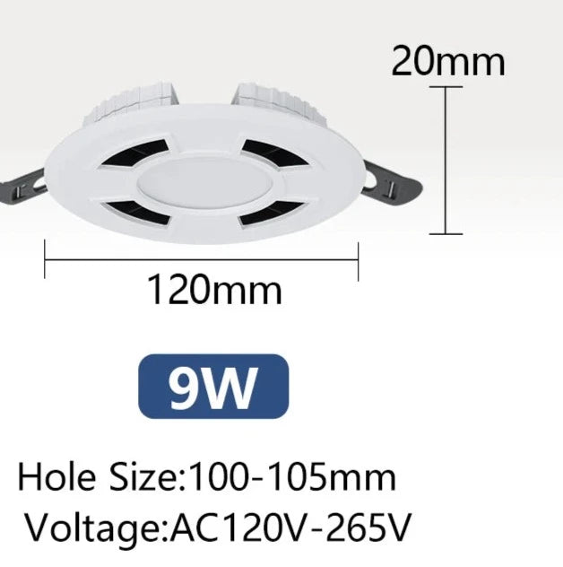 Dimmable LED Downlight 120V 220V Recessed Indoor Spot Led Ceiling Lights 9W 13W 18W 24W for Living Room Foyer Bar Counter Office