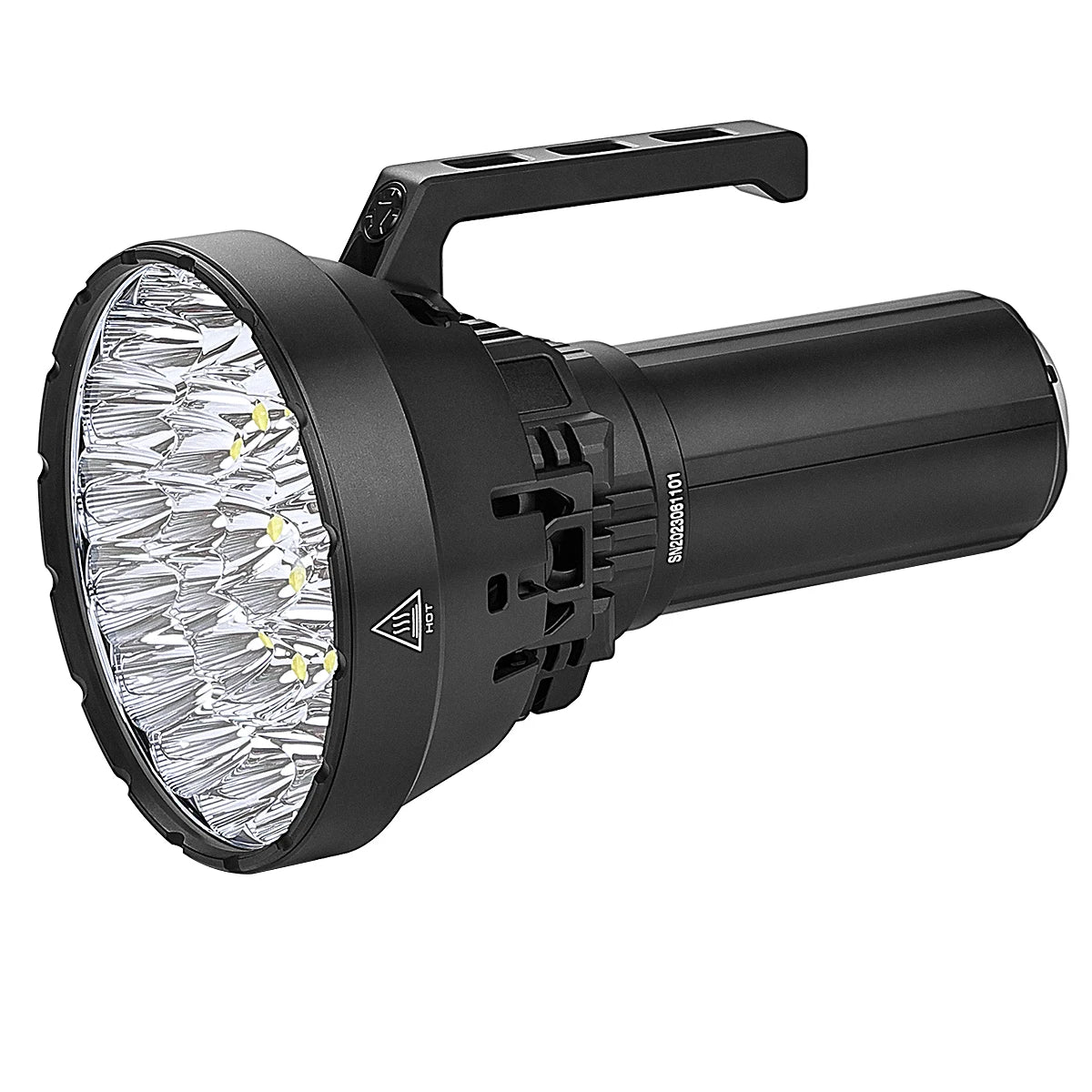 200000 Lumen High Power LED Flashlight with 32 XH70 II High Brightness, 100W Type-C Professional Searchlight