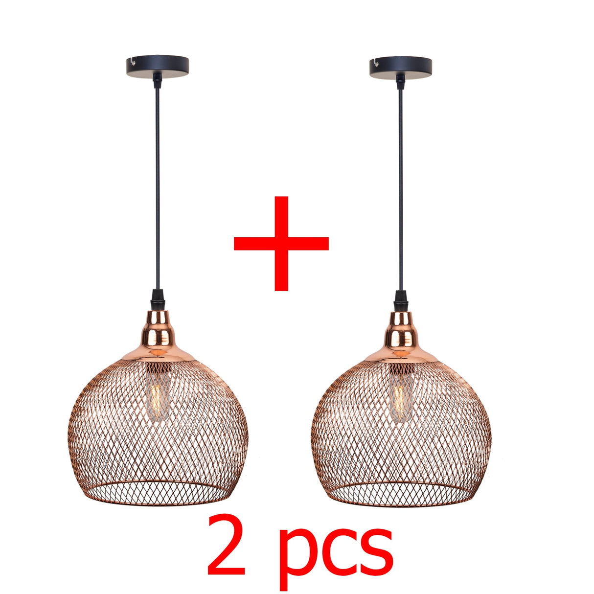 Electroplating modern metal cage pendant lamp,vintage rose gold birdcage creative hanging lamp for restaurant living room