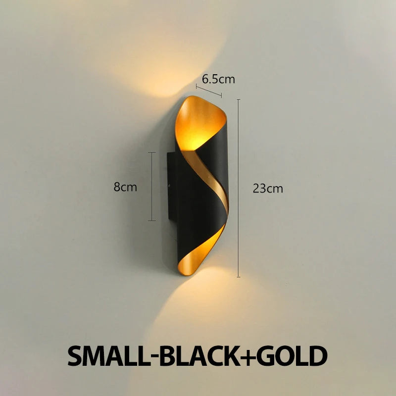LED Wall Lamp 10W Indoor Wall Lights Waterproof Outdoor Modern Nordic Sconce Lamp Interior Home Decor Lámparas