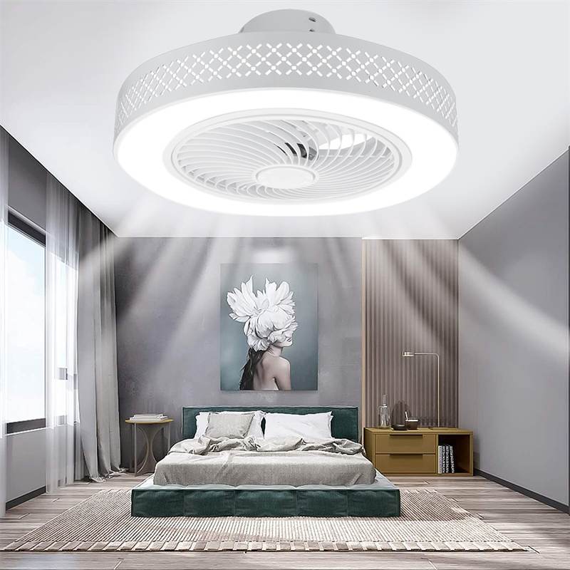50cm Intelligent Led Ceiling Fan Light Ceiling Fans with Lights 3-Speed Dimmable Smart APP Remote Control Modern LED Lighting