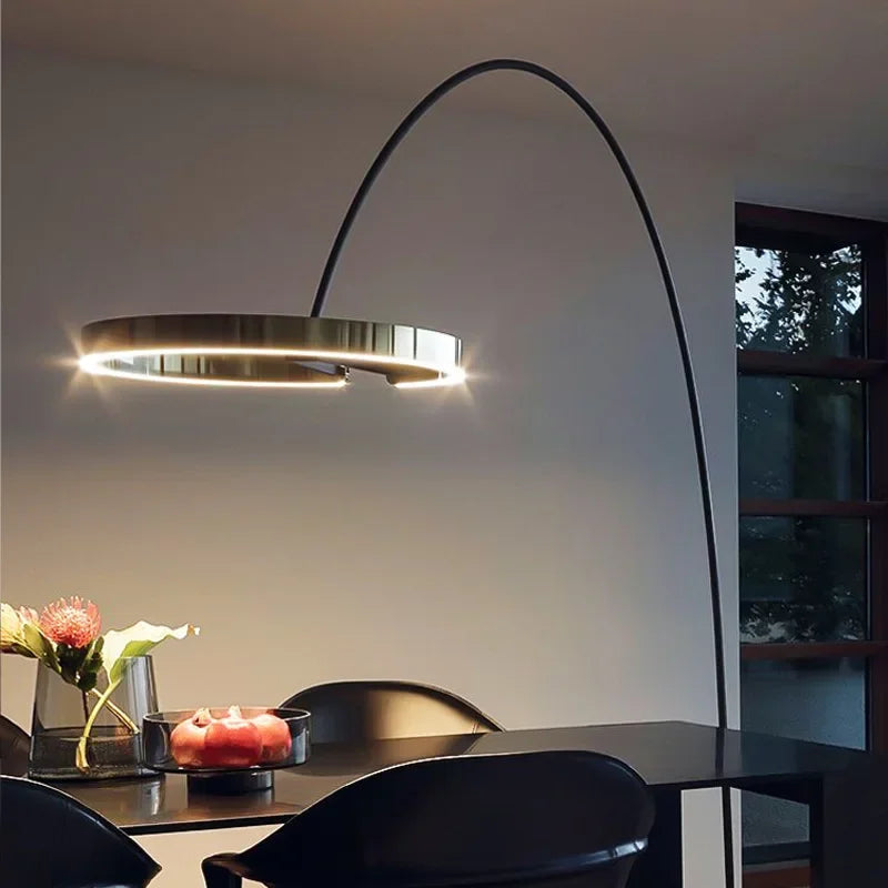 Italian Light Luxury Minimalist Fishing Lamp Living Room Study Vertical Decoration Lights Artistic Floor led floor lamp
