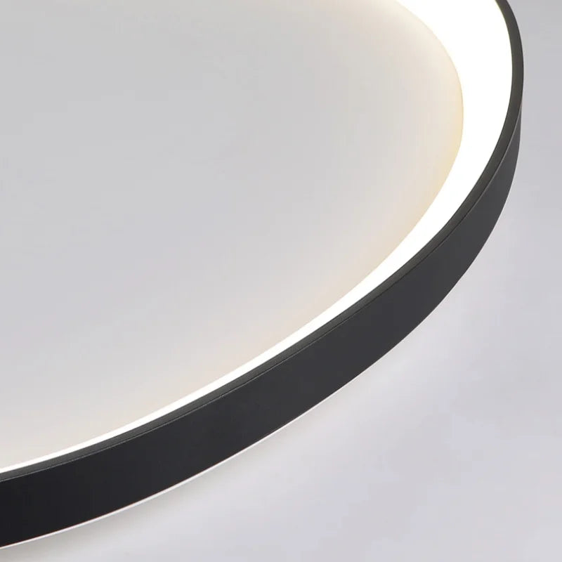 Nordic Minimalist LED Ceiling Light - Dimmable Chandelier for Living Room