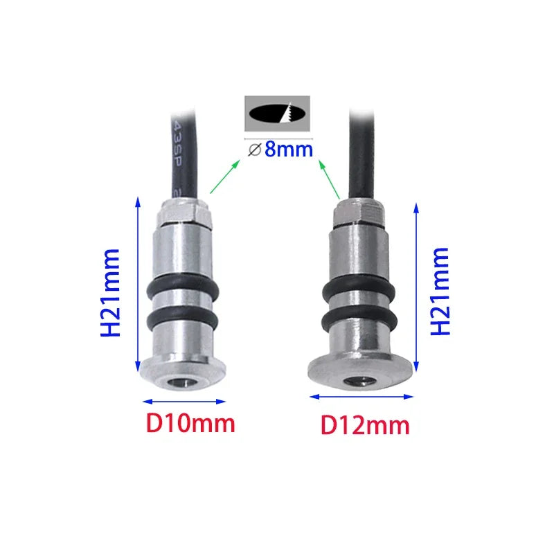 Mini LED 12V Deck Light Recessed Outdoor Led Spot Waterproof IP68 Step Light Garden Path Star Decor DC24V Underground Spotlight