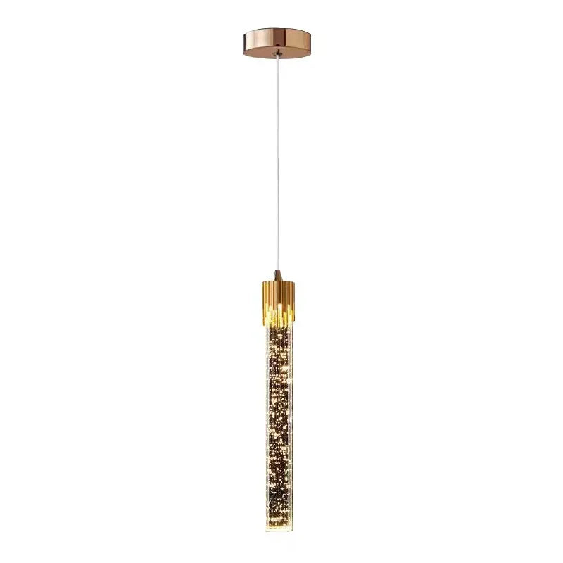 Droplet Crystal Bubble Pendant Light Modern Bedroom Crystal Hanging Lamp Bedside Clear Crystal Suspension Lamps Decor Lighting