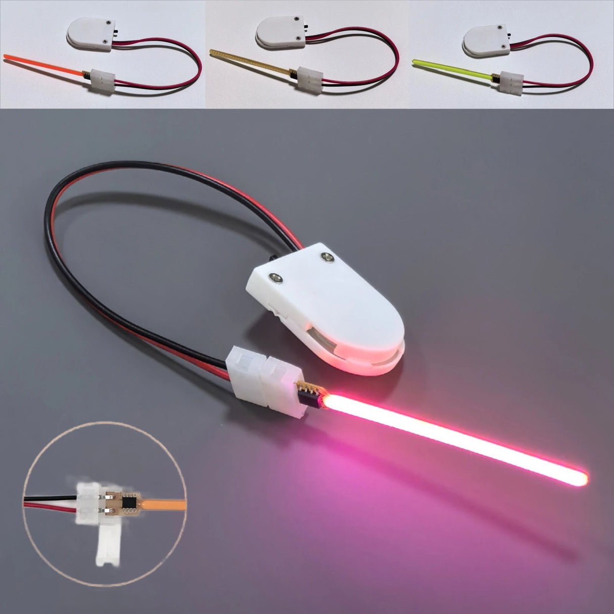 3V COB Meteor Shower LED Filament Light (40mm/59mm/70mm) - No-Solder Plug-Play Diodes