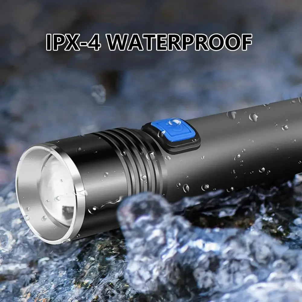 395NM UV Flashlight Rechargeable Ultraviolet Torch Pet Urine Scorpion Detector UV Lamp Anti-counterfeiting Bill Seal Detector