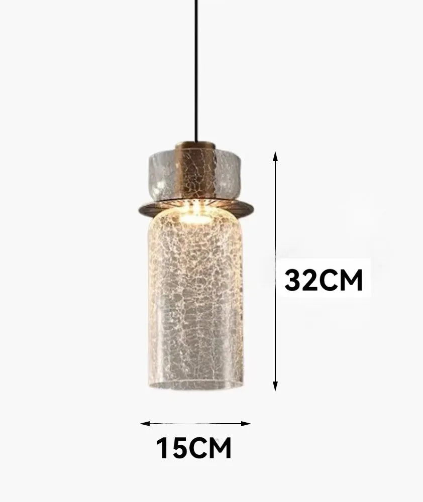 Nordic crack new minimalist retro bedside pendant light
