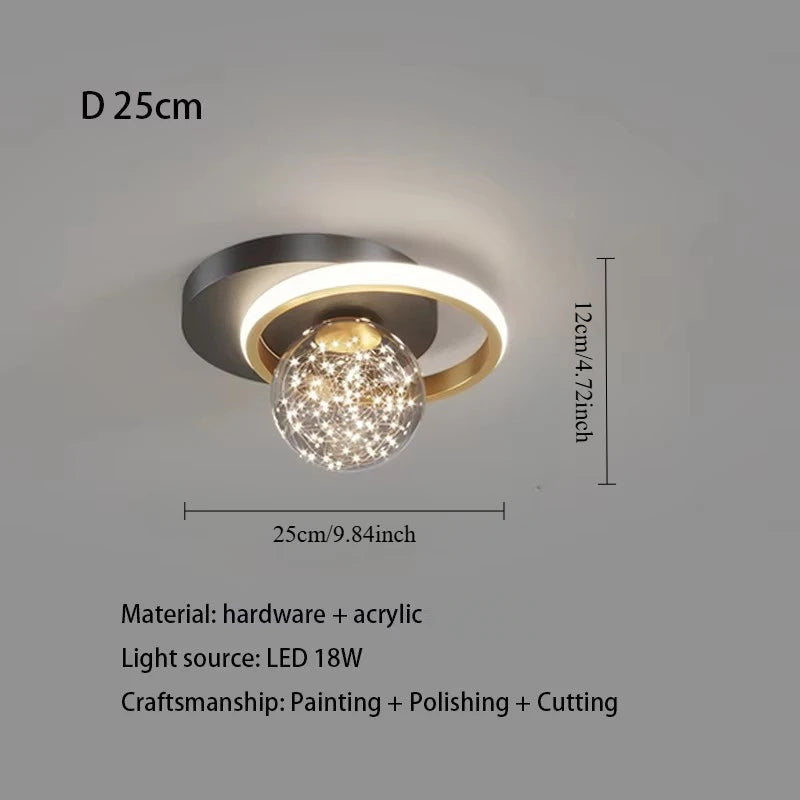 Modern LED Aisle Ceiling Light - Minimalist Corridor & Closet Flush Mount