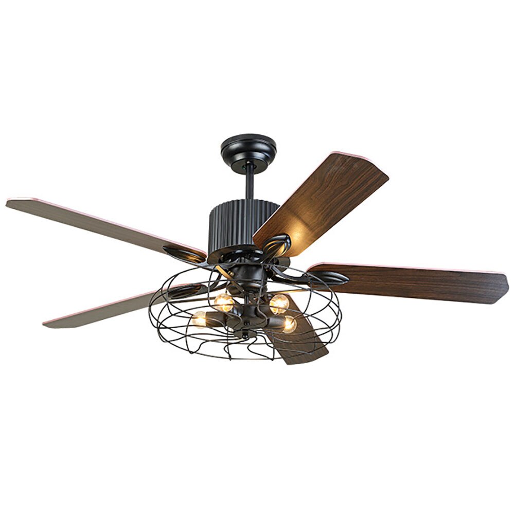 5 Blade Standard Ceiling Fan with Remote Control and Light Kit Included For Room 2022 New Style