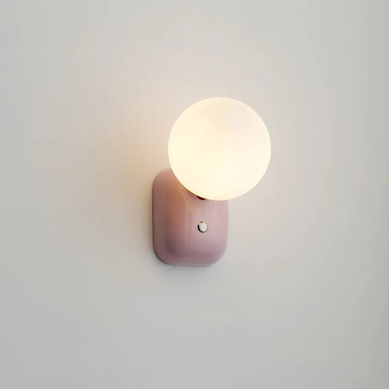 Dopamine-enhanced Children's Room Wall Lamp, Creamy Style, Creative Atmosphere, Cartoon Night Light with Switch, Bedside Lamp.