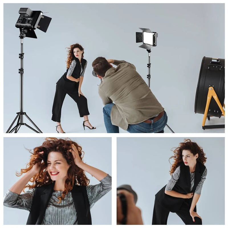 Godox LED308C II LED308 LED Video Studio Light Camera Fill Lamp With Adapter Professional Photographic Lighting Live Streaming