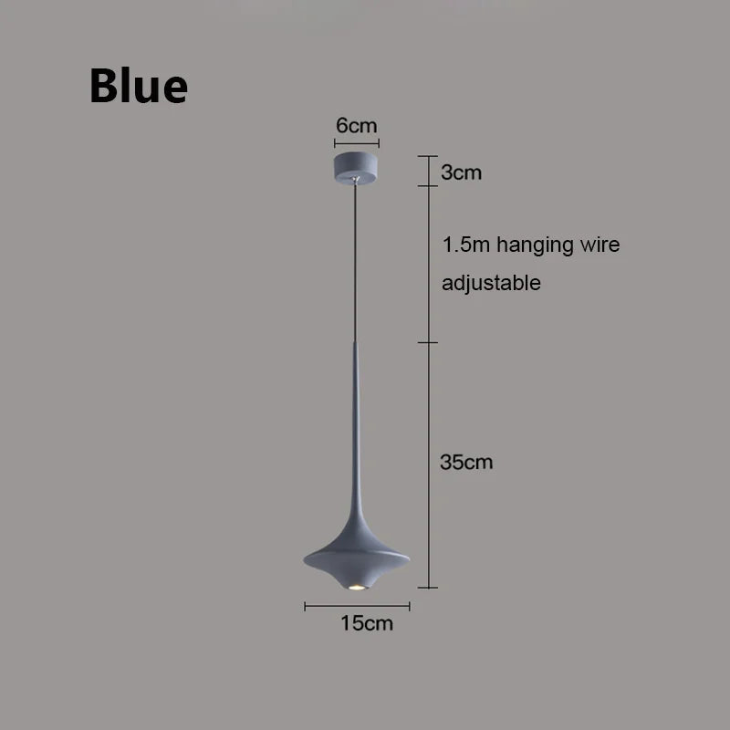 Bedroom Bedside Small Chandelier Modern Simplicity Nordic Table Bar LED Lamp Designer White Black Blue Restaurant Pendant Lights