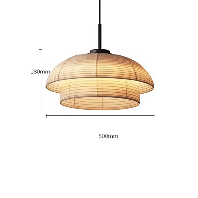 Creative Noguchi Lamp Japanese Pendant Lights Vintage Fabric Lantern Wabi Sabi Lights For Living Room Home Dining Room Lighting