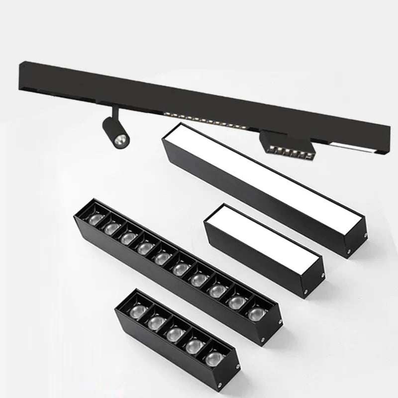 35 Series DC48V Magnetic Track Light - Modern Embedded LED Grille Spotlight & Linear Flood Lamp for Ceiling Home Lighting