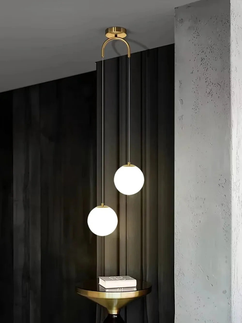 Nordic Modern Glass LED Pendant Lights Dining Room Bedroom Gold Chandelier Fixtures Indoor Restaurant Bar Decor Hanging Lamp
