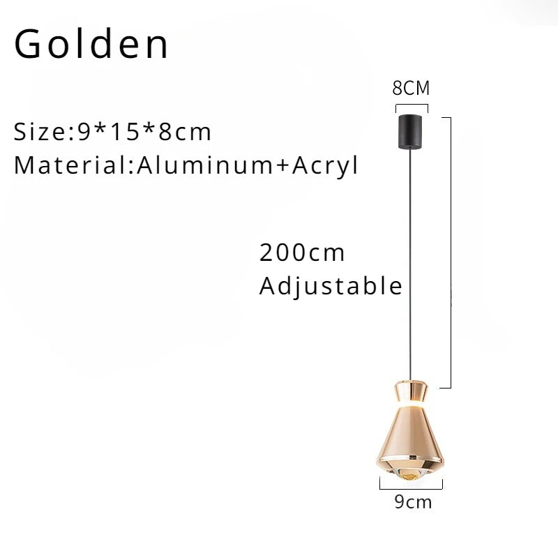 Modern Simple Creative Chandelier Luxury Luster Personality Pendant Lamp Room Decors Hanging Lighting for Bedroom Dining Study