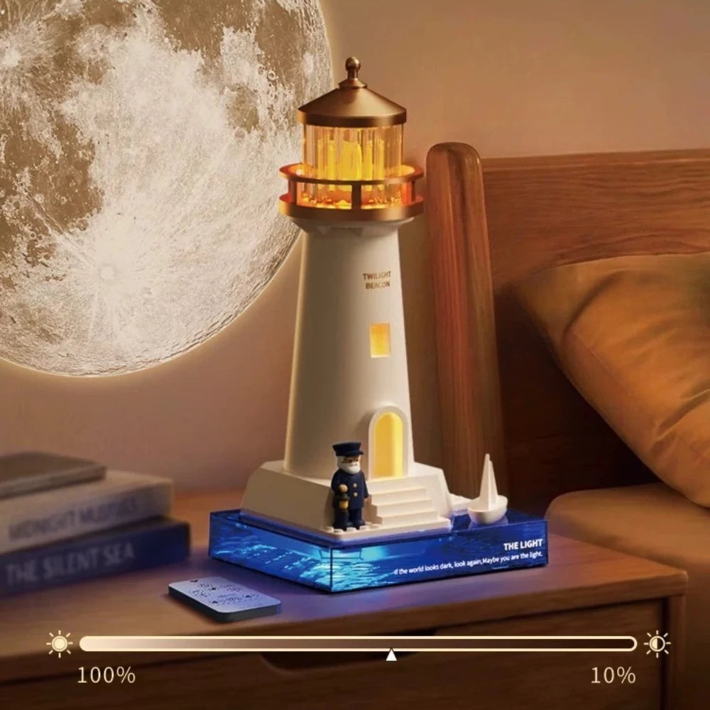 5 in 1 Galaxy Projector Night Light Projection with Remote LED Table Lamp New Lighthouse Light Decor Moon Lamp Bedroom Gifts