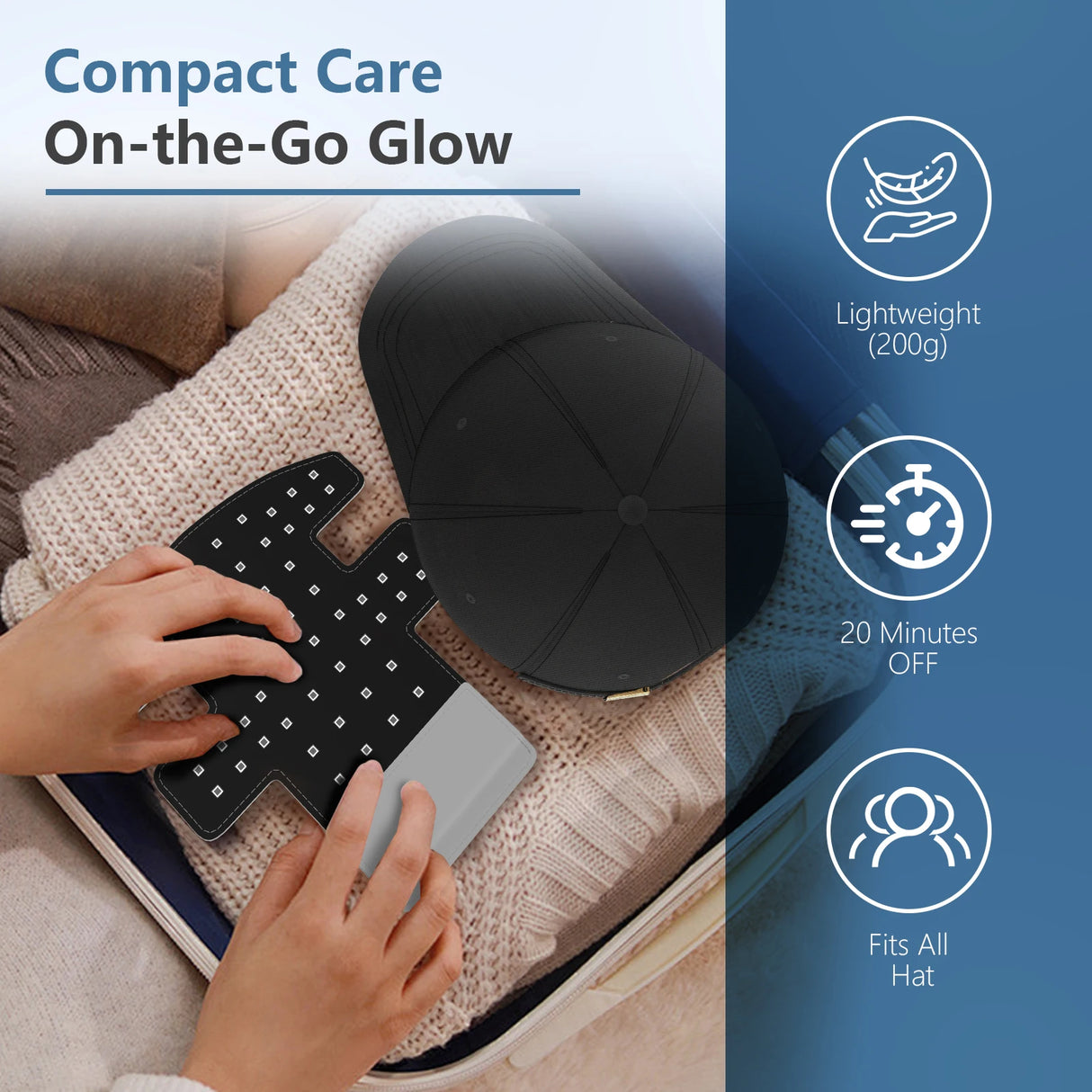 Hair Growth Cap Red Light Therapy Cap Device Anti Hair Loss Led Hair Growth Hat Near Infrared Relax Head Treatment 70x630nm