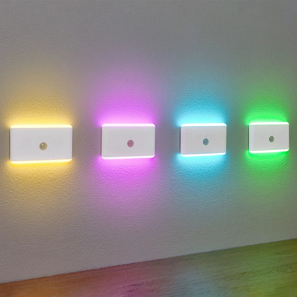 Wireless LED Motion Sensor Night Light - 3-Mode Dimmable Battery Powered Lamp