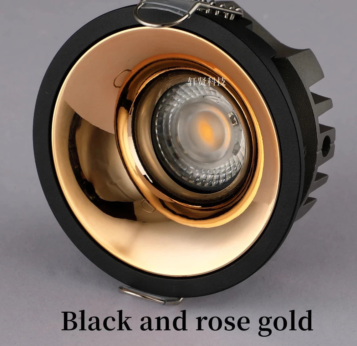High CRI Deep Anti-glare Led Cob Downlight Narrow Embedded Ultra-thin Rose Gold Silver Dimmable Ceiling Aluminum Spotlight