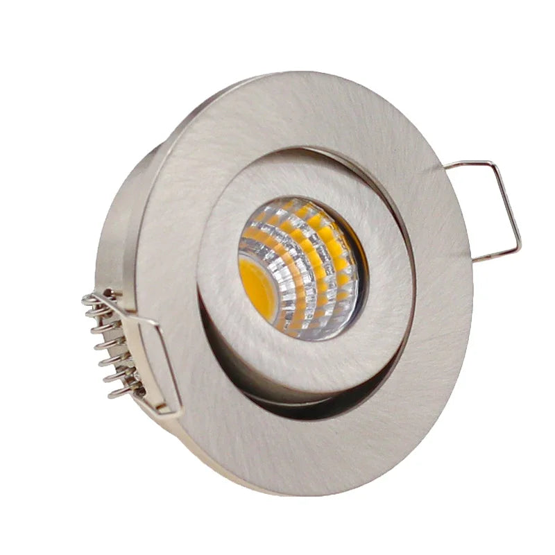 3W IP65 Waterproof LED Ceiling Downlight Round Dimmable Recessed Spotlight Ceiling Lamp AC90-260V DC12V 220V 110V