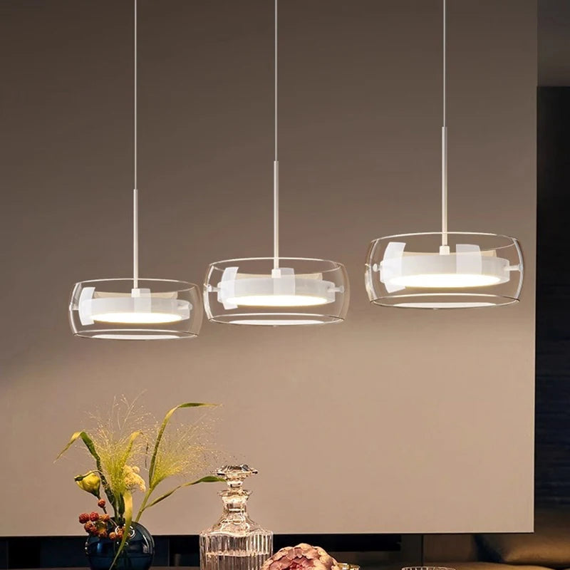 Modern LED Ring Pendant Light - Luxury Halo Chandelier for Living & Dining Room
