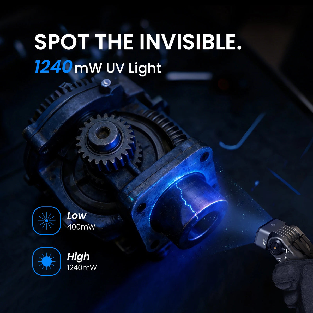 ST2 3000lm Tri-Light EDC Flashlight (SFT42R 6000K, 660nm Red & 365nm UV) - 21700 USB-C Rechargeable Multi-Function Tactical Torch
