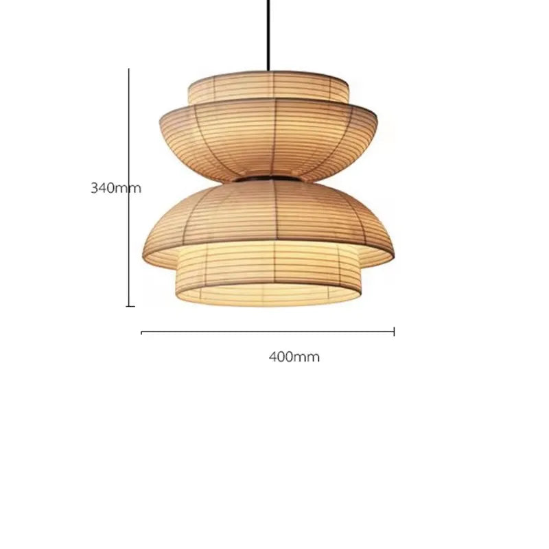 Creative Noguchi Lamp Japanese Pendant Lights Vintage Fabric Lantern Wabi Sabi Lights For Living Room Home Dining Room Lighting