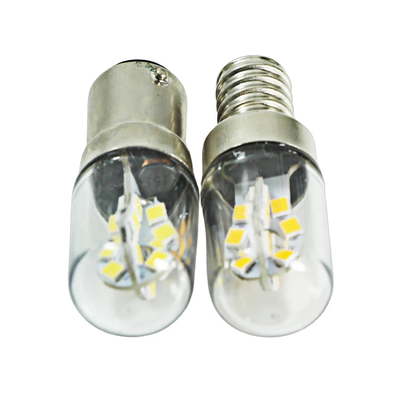 Mini LED Corn Light Bulb (B15 / B15D / E14, 3W) - AC110V/220V & DC12V/24V Spotlight for Refrigerators, Sewing Machines & Appliances