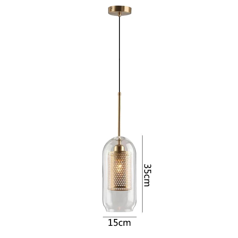 Glass Hanging Lamp Nordic Pendant Lights Dining Kitchen Lighting Fixtures Bedroom Bedside Pendant Lamp Luminaire