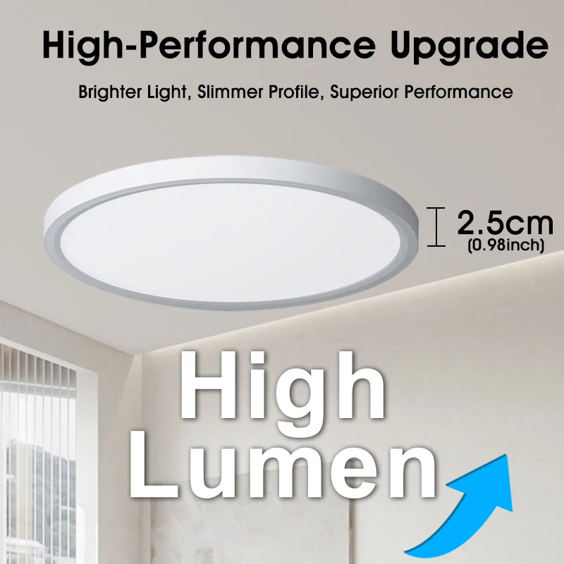 Tuya Ultra-Thin 0.98 Inch Smart LED Ceiling Light - 36W/28W RGB Dimmable Alexa Lamp