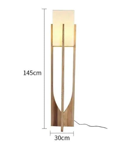 Wooden Floor Lamp Nordic Designers Floor Lamps for Living Room Bedroom Sofa Bedside Solid Wood Led Table light