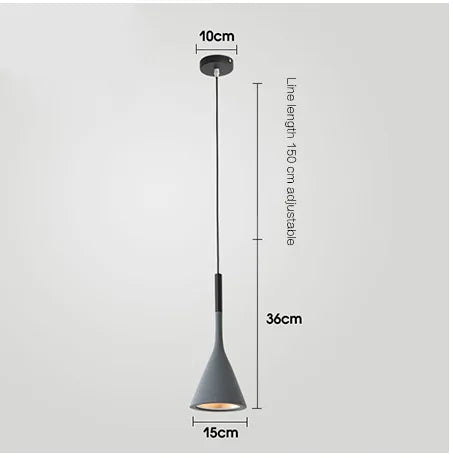 Modern Led Pendant Lights Black White for Kitchen Fixtures Bedroom Table Dining Room Hanging Lamp Lampshade Home Chandelier