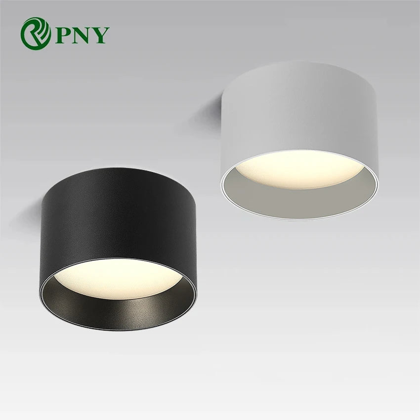 Small LED Ceiling Lights High Quality Downlight Surface Mounted 8W 12W 15W Modern Black+Gold White+Gold Living Room Bedroom