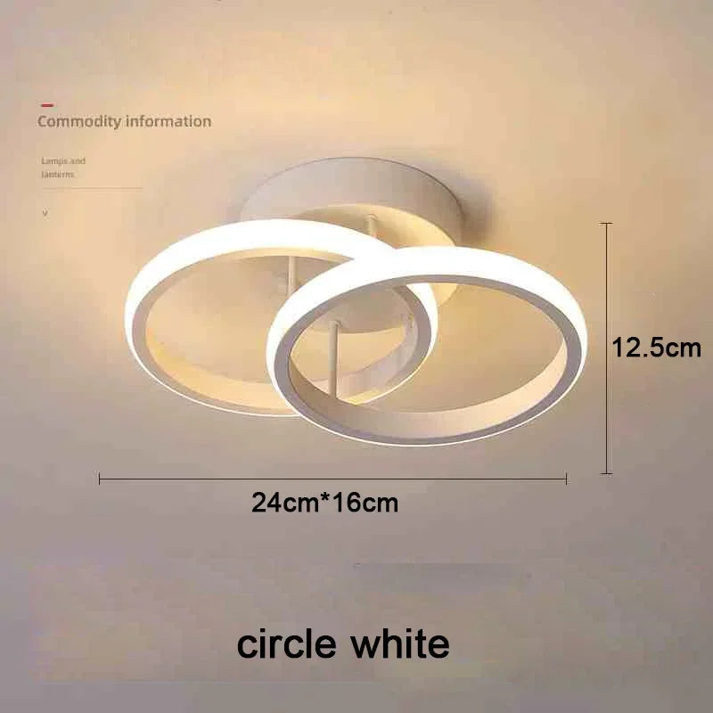 Household LED Chandelier Three Colors Lamp Modern Style Ceiling Lamp Bedroom Light Surface Installation 85-265V Dining Room Lamp