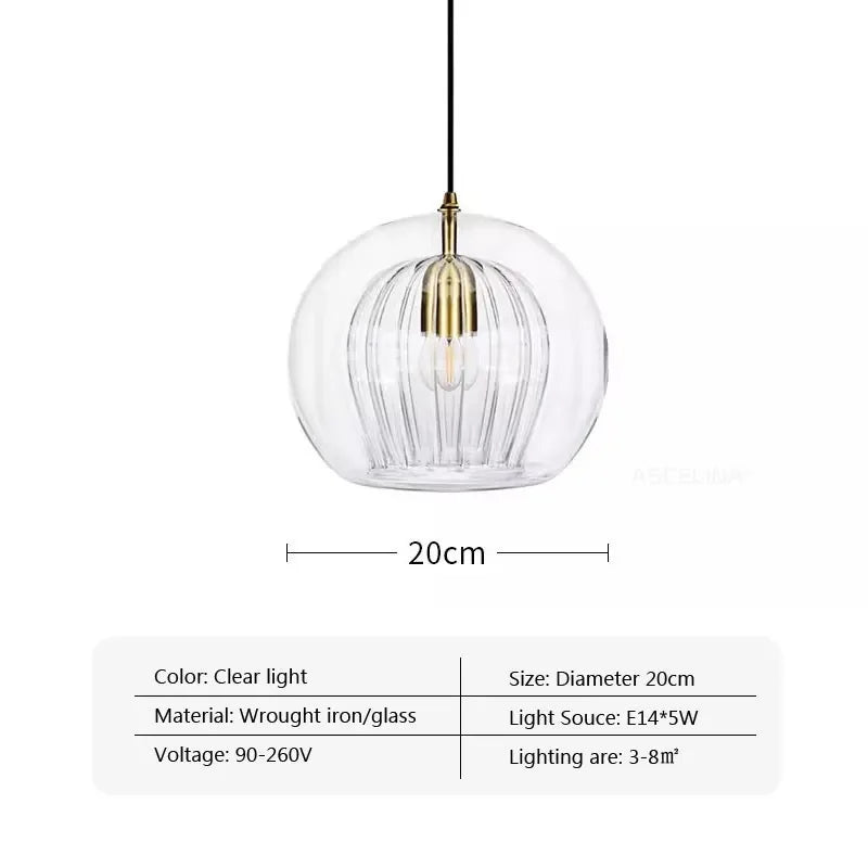 Modern Glass Pendant Light LED Hanging Lamp for Dining Room Living Room Coffee Shape Home Indoor Decors Lighting Fixtures