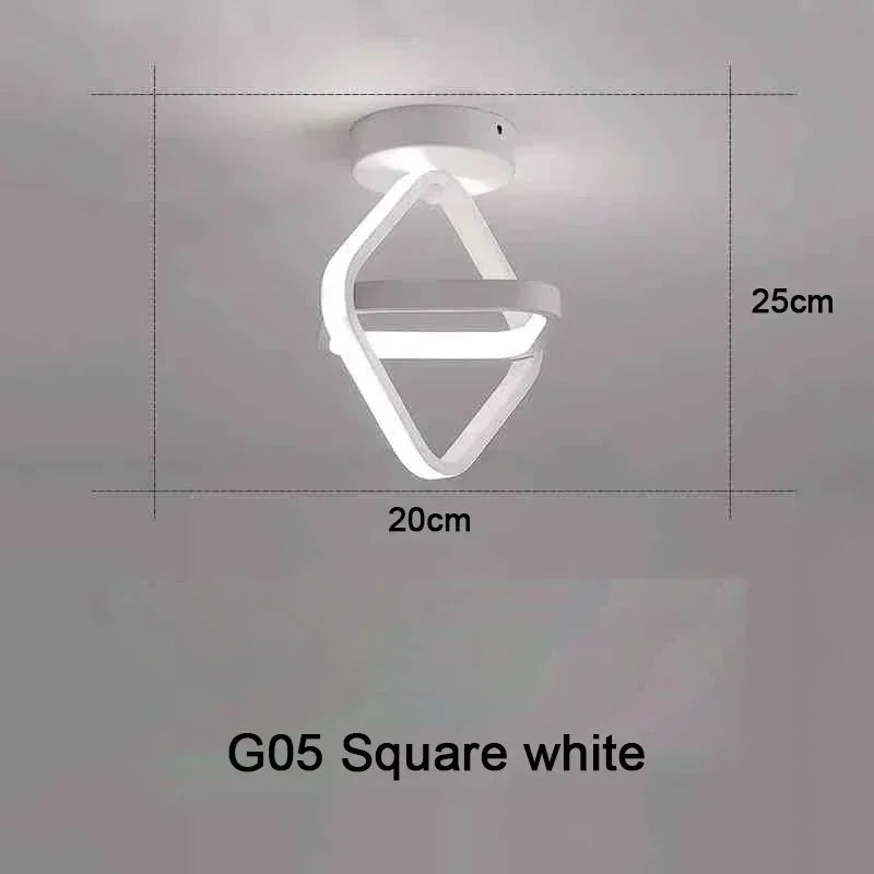 Household LED Chandelier Three Colors Lamp Modern Style Ceiling Lamp Bedroom Light Surface Installation 85-265V Dining Room Lamp