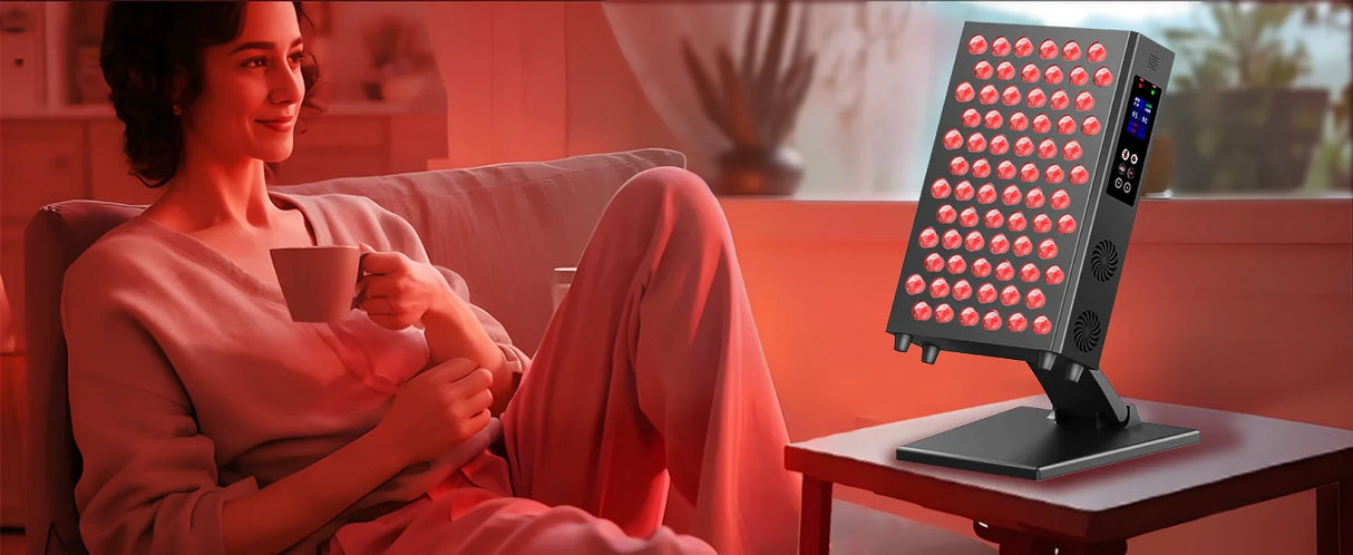 New Red Desktop LED Beauty Lamp with Infrared Therapy Home Use Beauty Equipment LED Therapy Panel