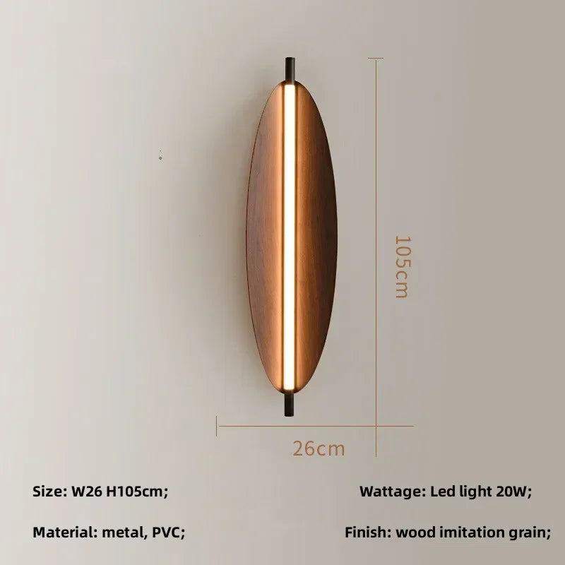 Nordic Wood Grain Leaves Led Pendant Light Wabi Sabi Restaurant Table Bar Chandelier Lighting Home Tea Room Decor Hanging Lamps