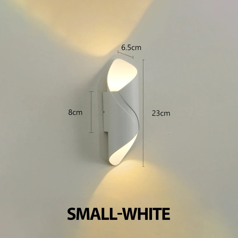 LED Wall Lamp 10W Indoor Wall Lights Waterproof Outdoor Modern Nordic Sconce Lamp Interior Home Decor Lámparas