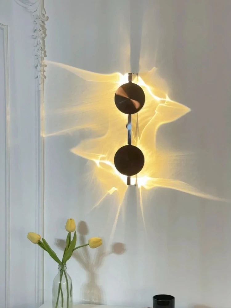 Creative Art Corrugated LED USB Rc and Wiring Wall Lamps Bedroom Bedside Shadow Sconces Aisle Porch Corridor Atmosphere Light