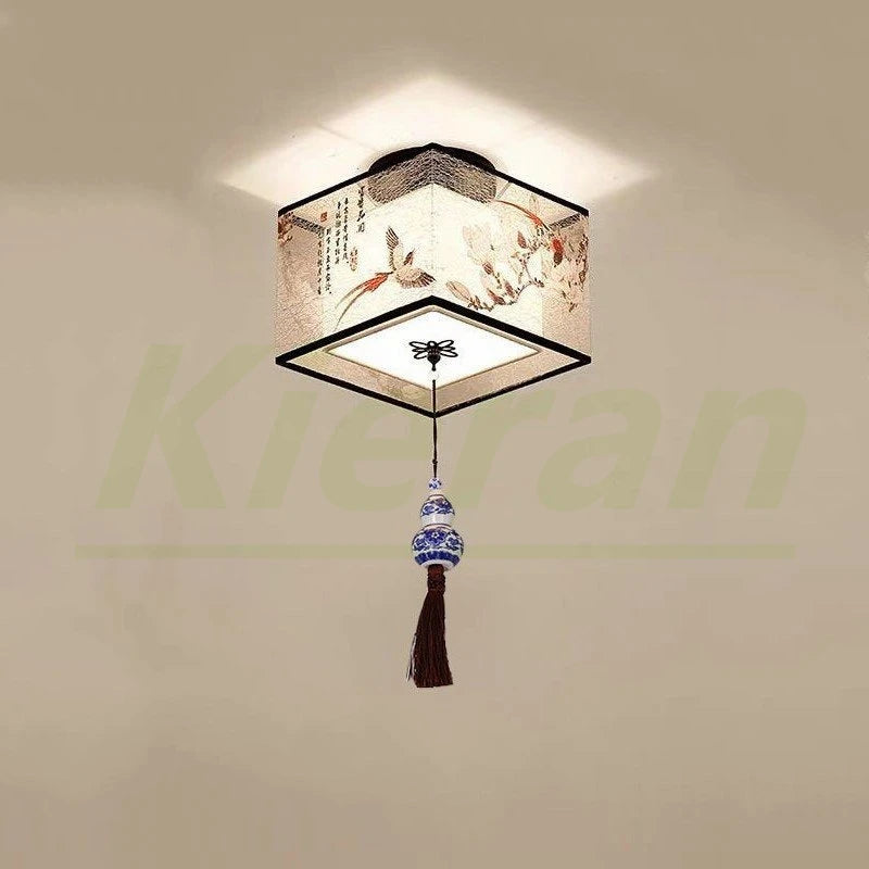 Modern Simple Lotus Bird LED Ceiling Lamp Living Room Bedroom Study Hotel KTV Bedside Ceiling Light Room Decoration Ceiling Lamp