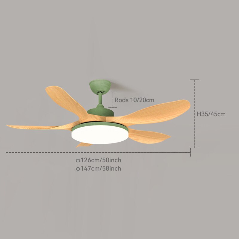 Modern White Ceiling Fan With Led Light Ceiling Light Fan Ceiling Fans With Lights Led Fan Lamp Remote Control