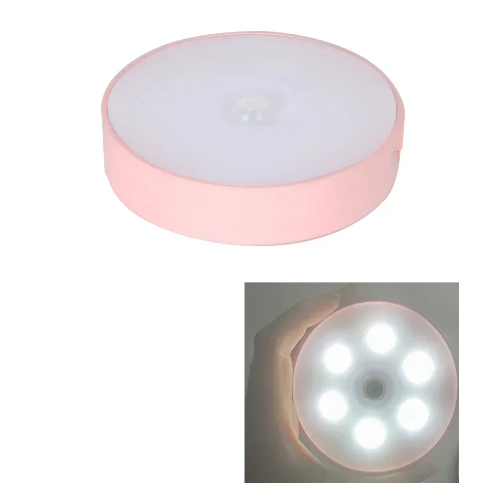 Night Light LED With PIR Motion Sensor Rechargeable USB Kitchen Cabinet Night Lamp For Bedroom Room Decoration