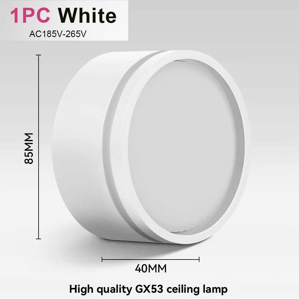 Indoor Led Downlight GX53 Spot Led Light Replaceable Bulb 220V Ceiling Down Lighting For Bedroom Living Room Home Decor Spotli