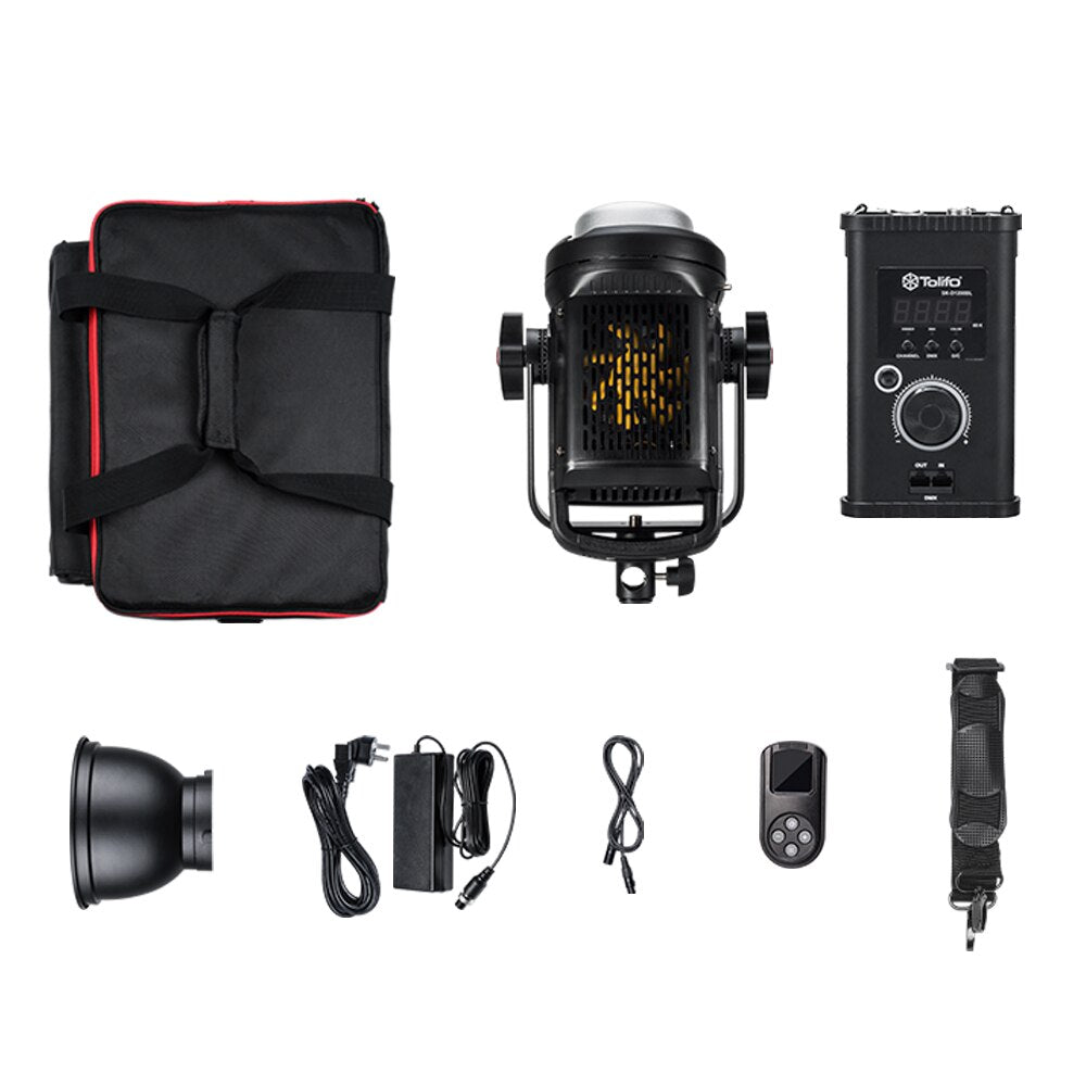 D1200BL Photography LED Lighting Bi-Color 3200-5600K Professional Continuous Output 120W Studio Light with Remote Control