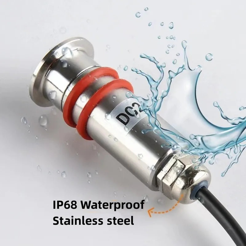 DC12V 24V LED Mini Underwater Light IP68 Waterproof Underground Lamp Spotlight Stainless Steel for Pool Stair Step Pathway Deck