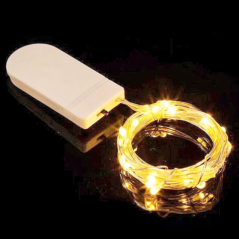 LED Fairy Light Mini Christmas Light Copper Wire String Light Waterproof CR2032 Battery for Wedding Xmas Garland Party